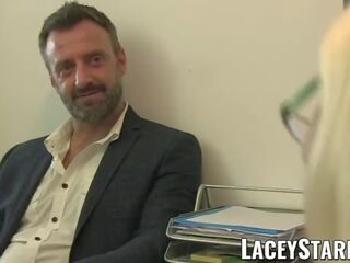 LACEYSTARR - professor GILF Eats Pascal White Cum shortly after x rated video