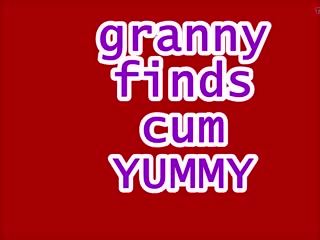 Granny Finds Cum Yummy, Free Yummy Granny adult video c9